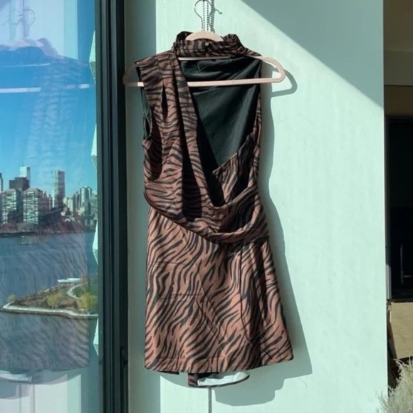 Misha Lexia Animal-Print Mini Dress - Picture 5 of 7